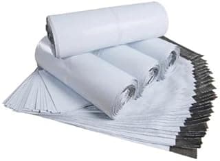 Courier Bag Envelopes Pouches Cover without POD (55 Microns) Tamper proof Packing bags - Pack of 100 (6 x 8 inch)