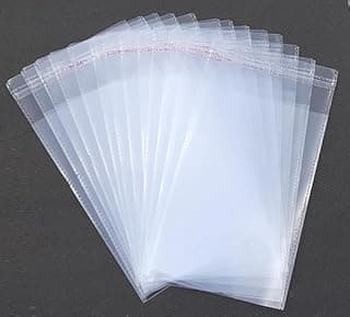 VETAS Clear Polythene Resealable Bags | Self-Adhesive BOPP Plastic Pouches for Jewellery, Small Storage & Packaging |Transparent Plastic Bags, Pack of 200 (2.5 X3.5 inch,6.35 X 8.89 cm)