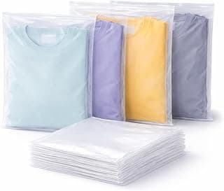 Frosted Resealable Plastic Packaging Bags | Durable Zip Lock Covers for Clothes Storage, Shipping & Organization (20)
