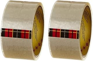 Scotch 3M BOPP Packaging Clear Tape (Transparent) | 48mm x 50 Meter | Pack of 2 | for Packaging, Decorating and DIY