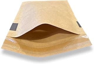 SECUREMENT® Paper Courier Bags/EcoFriendly Packaging/Recyclable Paper Bags/Paper Packing Bag/Paper Pouch/Water Resistent (80 GSM) With Permanent Self Adhesive Seal Tape (6.5x8 inches, 100 Pcs)