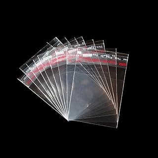 VETAS Clear Polythene Resealable Bags | Self-Adhesive BOPP Plastic Pouches for Jewellery, Small Storage & Packaging |Transparent Plastic Bags, Pack of 200 (2 X 2 Inch)