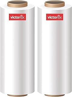 victorex-Compostable Packing Material, 12 Inch (300 mm), 100 Meters Length Per Unit, (Pack of 2), White
