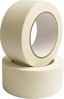 AIPL Masking Tape - 20 Meter Length 48 MM / 2" Inch - 2 Rolls Per Pack - Easy Tear Tape Best for Carpenter Labelling Painting and leaves no residue after a peel.