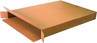 MALANI STORE 3 Ply Corrugated Golden Box/Shipping Boxes/Packaging Boxes_Size: 12x1.25x18 Inch-Pack of 25