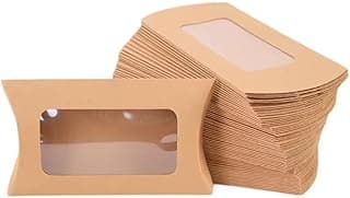 VRB Dec 50pcs Small Brown Folding Gift Boxes for Packaging/Gift Boxes for Gifting,hamper boxes for gift empty,gift hamper box for gifting,return Gifting,Chocolates, Dry Fruits, Wedding & Pooja Gifts. (50 pcs Brown Box)