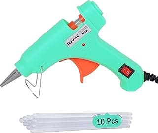 THEMISTO 20 Watt Mini Hot Melt Glue Gun with 10 Glue Sticks for DIY Art and Crafts…