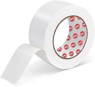 AIPL Duct Tape Heavy Duty - White Book Binding Tape Strong Flexible No Residue All Weather All purpose for Do-It-Yourself Repairs Industrial Professional Use. 2 Inch X 25 Meter
