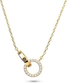 925 Sterling Silver Luxury Loop Necklace | Women's Day Gifts for Wife & Girlfriend | Stylish Luxury Jewellery for Women & Girls | Chains & Pendant | With 925 Stamp & Certificate of Authenticity