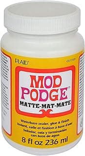 Mod Podge Matte Transparent Finish With Clear Acrylic Sealer - Decoupage Glue Sealer Matte Finish - Plaid - 8 Oz