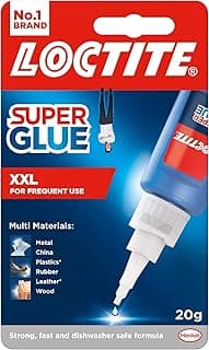 Loctite XXL, Strong All Purpose Liquid Adhesive for Accurate Repairs, controlled application on hard to reach surfaces, bonds in seconds, waterproof, multi material, DIY, super glue, 20g