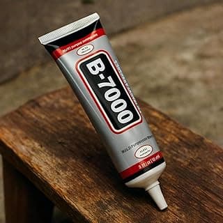 B-7000 (50ML / 1.68 fl. oz) Multi-Purpose Adhesive Glue – Ideal for Crystal Crafts, Jewelry, Beads, Clothing, Shoes, Fabrics, Screen Repair, Metal, Stone & Glass