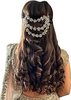 Rose Petals ® Golden Wedding Hair Accessories/Hair Pins/Juda Pins/Chain for Women and Girls