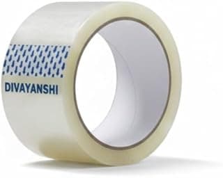 Divayanshi Clear BOPP Packaging Tape | Transparent Adhesive Tape | 48mm x 50 Meter | Pack of 1 | Carton Sealing & Packing