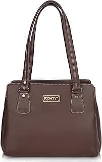Stylish Hand Bags for Women Office Use | Pu Leather Handbag Shoulder Bag for Woman with 3 Compartment and 2 pockets | Ladies Bag | Gift For Women and Girls