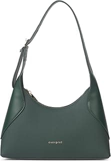 Lou Shoulder Bag for Women | Lightweight Minimalist Handbag with Spacious Interior, Zipper & Slip Pockets, Elegant Everyday Purse for Work & Casual Use