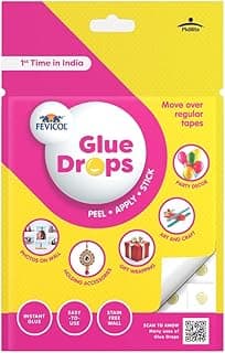 Fevicol Mr Multi Use Glue Drops for Events, Decorations & Craft Projects (24 dots) (Pack of 5)