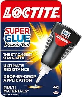 Loctite Super Glue Power Gel, Flexible Super Glue Gel, Superglue with Non-Drip Formula for Vertical Applications,Clear Superglue for Plastic, Wood, Metal, Crafts, & Repair, DIY, 4g