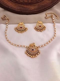 Alloy Gold-plated Gold Jewellery Set (Pack of 1) NECK-107N(B)