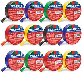 Pidilite Steelgrip Self Adhesive PVC electrical Insulation Tape - 6m,Pack of 12