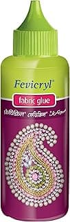 Fevicryl Fabric Glue | Design Clothes with Ornaments | Mirror Pieces, Patchwork, Stones, Laces, Sequins and More (80g Each)